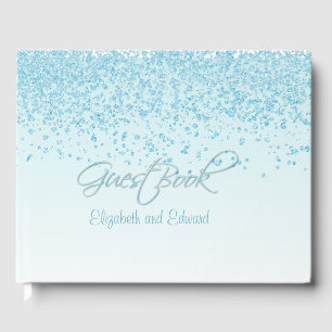 Light Blue Wedding Guest Book