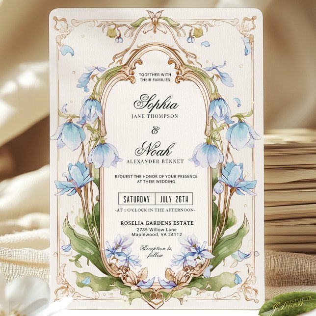 Light Blue Wedding Invitation  (Creator Uploaded)
