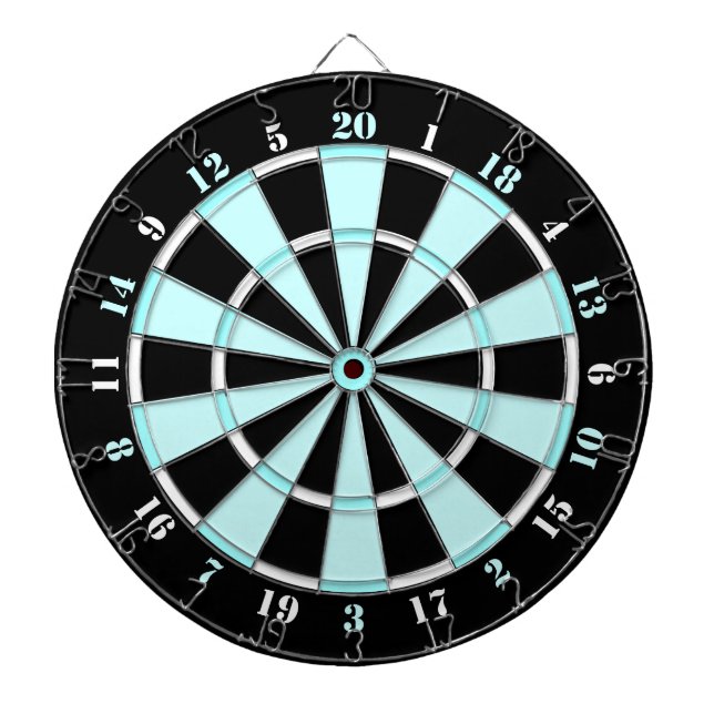 Light Blue, White and Black Dartboard (Front)