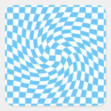 Light Blue & White Chequered Chequerboard Pattern