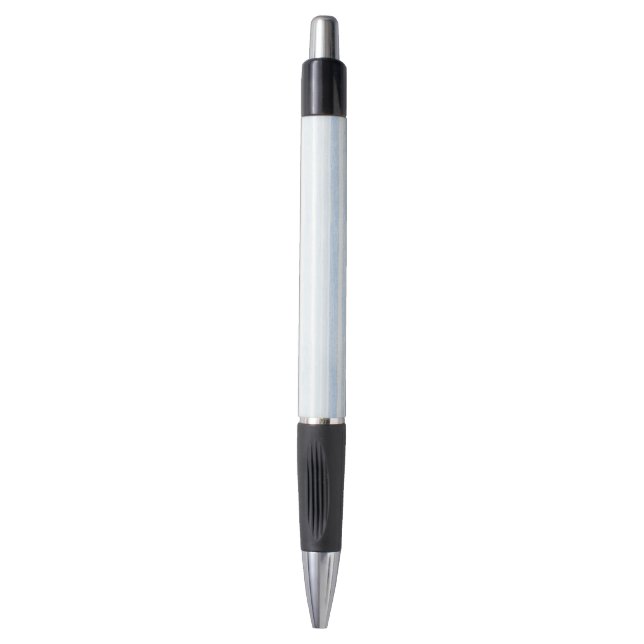 Light Blue White Plaid Stripes  Pen (Front Vertical)