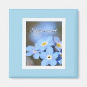 Light Blue with Forget Me Nots Magnet
