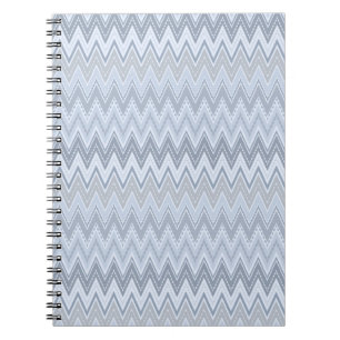 Light blue zigzag notebook