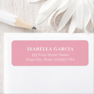 Light Blush Pink Address Label