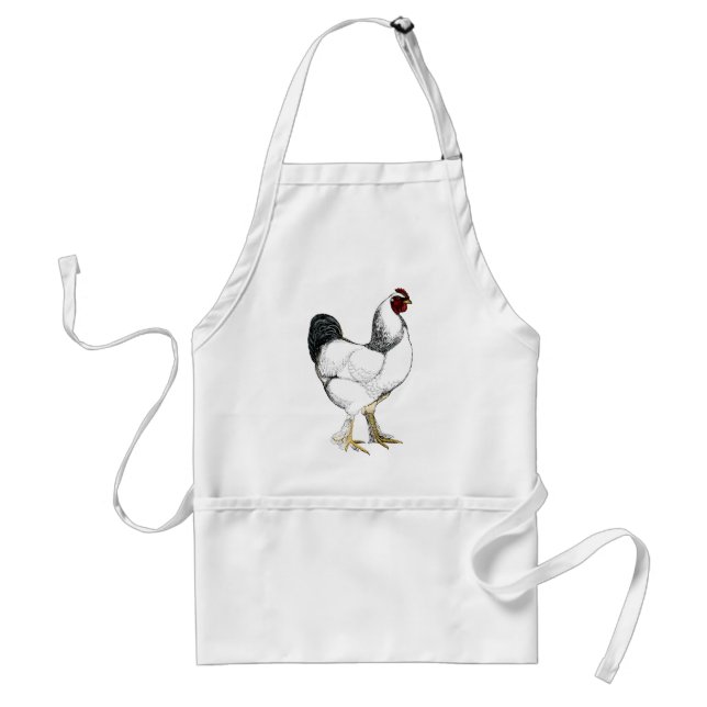 Light Brahma Rooster - Elegant Vintage Chicken Standard Apron (Front)