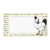 Light Brahma Rooster Vintage Country Classic