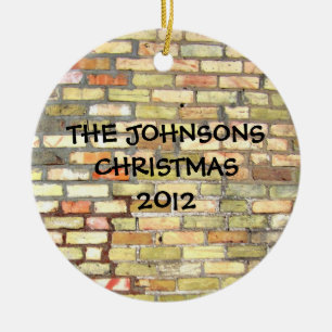 Light Brick Wall Ceramic Ornament