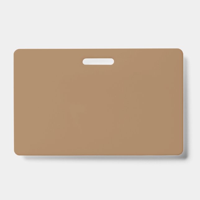Light Brown #A57C55, Grey Olive Badge (Front)