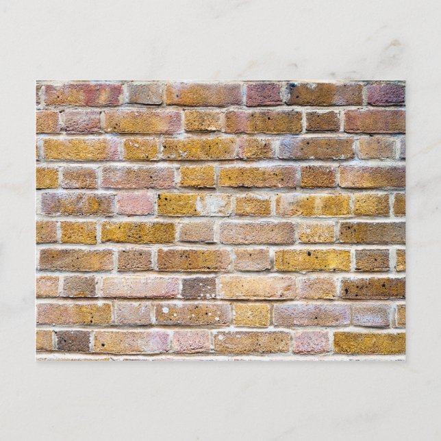 Light Brown Brick Wall Postcard (Front)