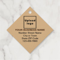Light Brown Business Brand on Diamond Shape
