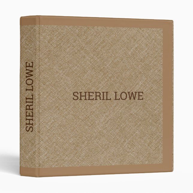 Light-brown faux line texture look binder (Front/Spine)