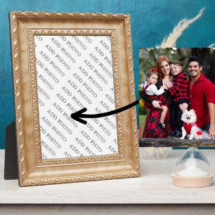 Light Brown Friendship Wood Frame Add Photo Plaque