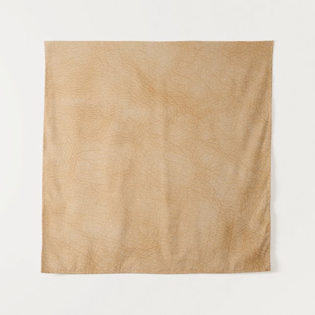 Light brown, leather texture background. tapestry (Front)