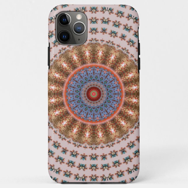 Light Brown Mandala Wheel Case-Mate iPhone Case (Back)
