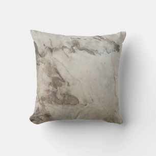 Light brown marble stone texture background.abstra throw pillow