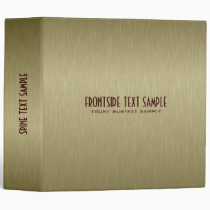 Light- Brown Metallic Texture Print Binder