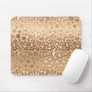 Light Brown Tiger Stripes Animal Print Safari Mouse Pad