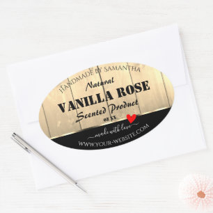 Light Brown Wooden Boards Product Packaging Labels