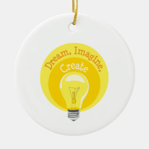 Light Bulb Ceramic Ornament