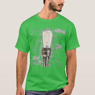 Light Bulb Diagram Electrician  T-Shirt