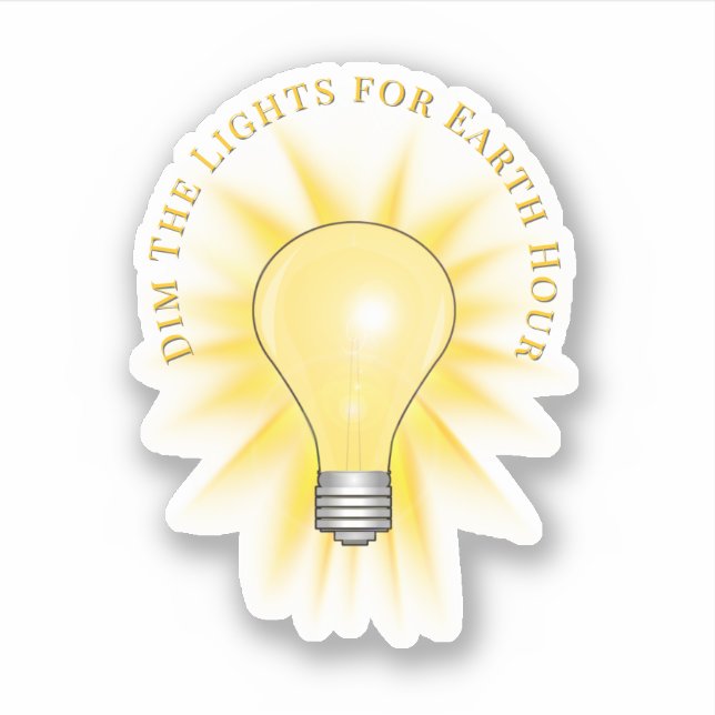 Light Bulb Dim The Lights Earth Hour  (Front)