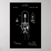 LIGHT BULB - EDISON - PATENT 1880