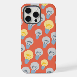 Light Bulb Illustration Bright Ideas Pattern  iPhone 15 Pro Max Case