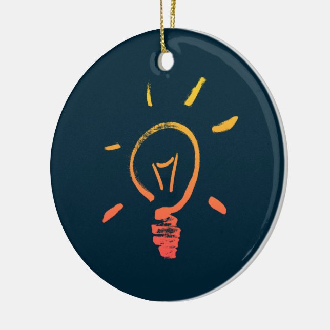 Light bulb lamp retro lightbulb smart electrician ceramic ornament (Left)
