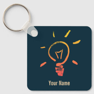Light bulb lamp retro lightbulb smart electrician keychain