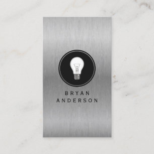 Light Bulb Logo Business Card