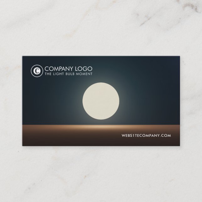 Light Bulb Moments Business Card (Front)