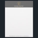 LIGHT BULB MONOGRAM LOGO for ELECTRICANS Letterhead<br><div class="desc">Coordinates with the LIGHT BULB MONOGRAM LOGO for ELECTRICANS Business Card Template by 1201AM. A modern light-art illustration of a lightbulb is further customized to include your initial. Coupled with your name or business name,  this becomes the perfect identity for an electrician,  electrical contractors,  lighting installer,  etc. ©1201AM CREATIVE</div>