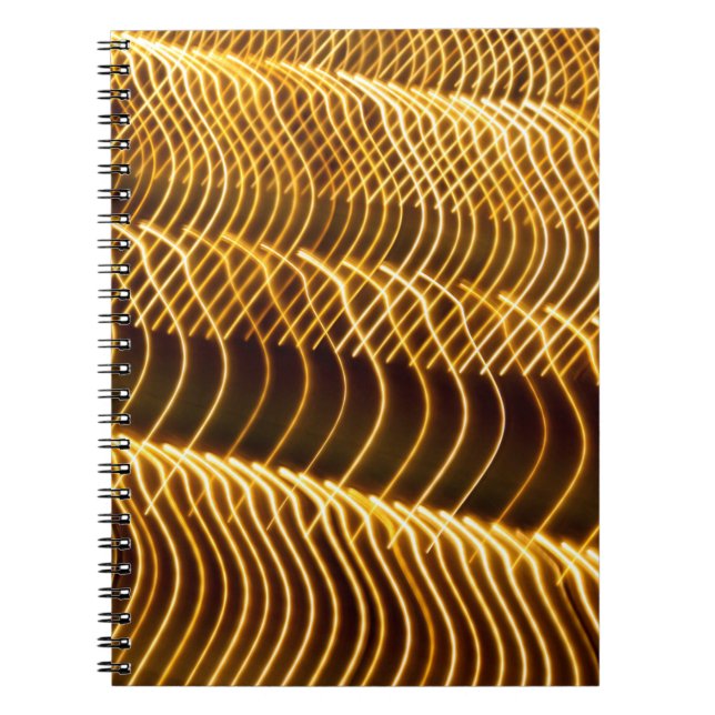 light bulb patternabstract, background, ball, blur notebook (Front)