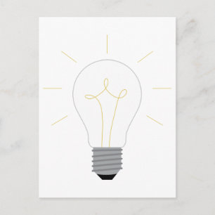 Light Bulb Postcard