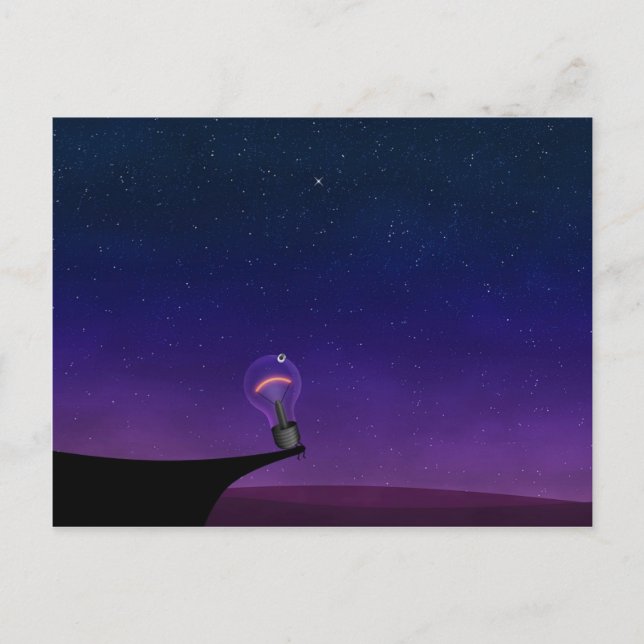 Light bulb postcard (Front)