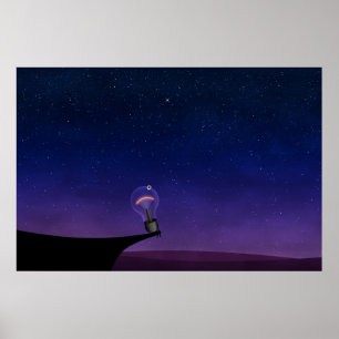 Light bulb poster