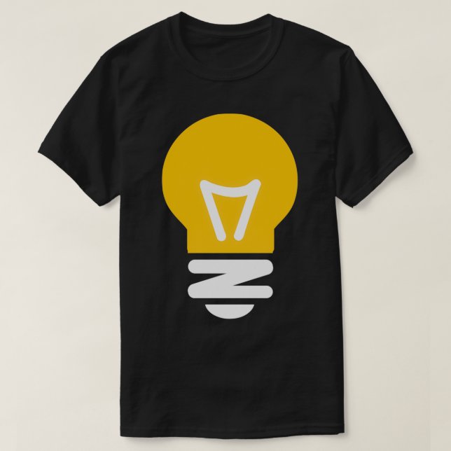 Light Bulb  T-Shirt (Design Front)