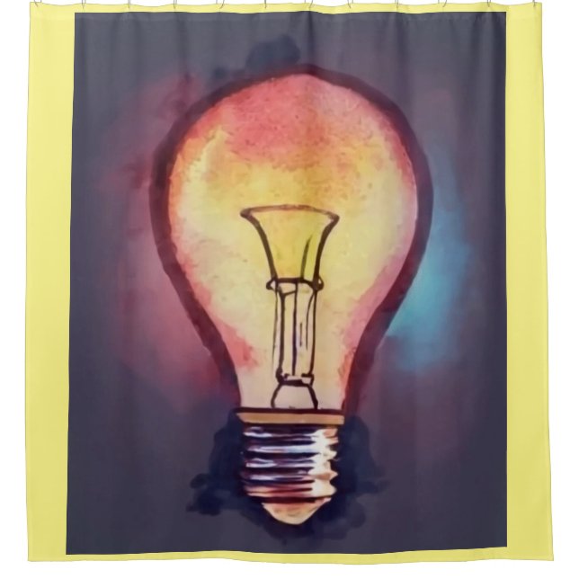 Light Bulb Watercolor Painting, Bulb (Front)
