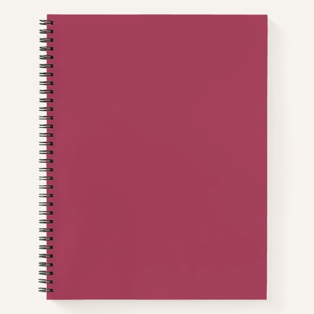  Light Burgundy  (solid colour)  Notebook (Front)