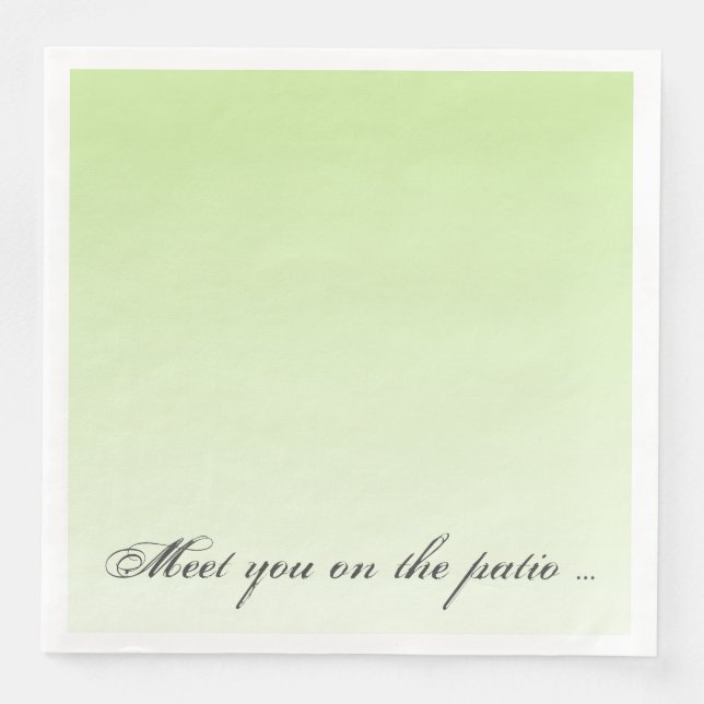 Light Celery Green Patio Napkin (Front)