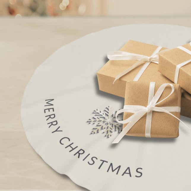 Light Champagne Snowflake Tree Skirt (Creator Uploaded)