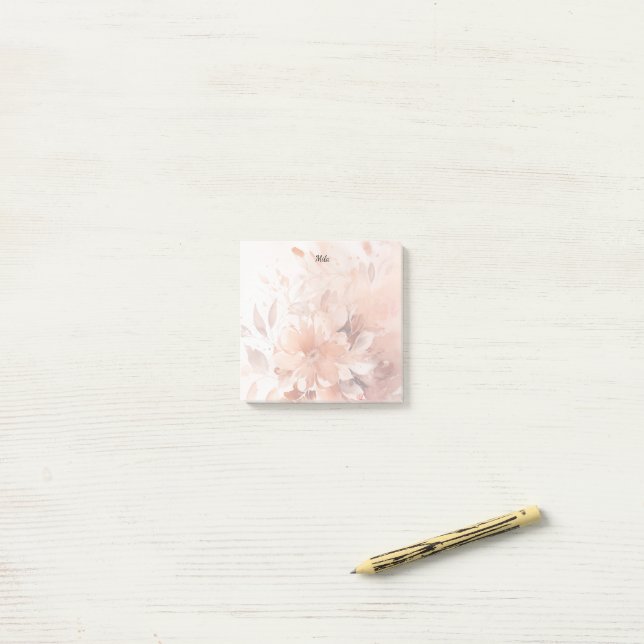Light Cinnamon Blossoms  Post-it Notes (On Desk)
