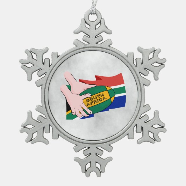 light clouds background.png snowflake pewter christmas ornament (Front)