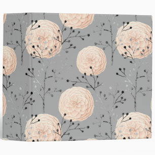 Light Colour Floral Pattern Print Flower Nature Binder