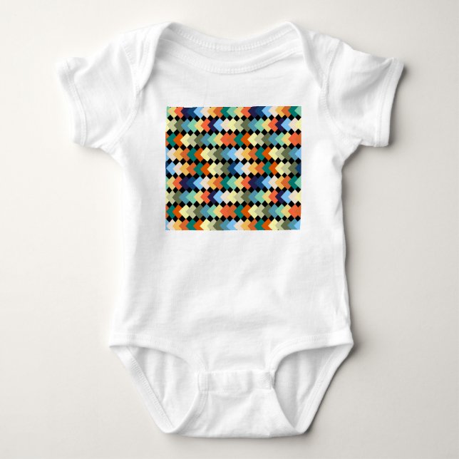 Light Coloured Diamonds  Baby Bodysuit (Front)