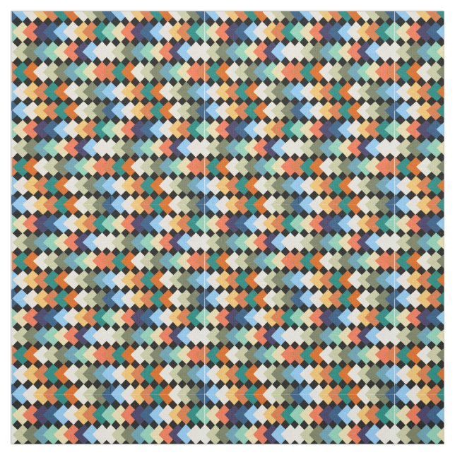 Light Coloured Diamonds Fabric (Swatch)