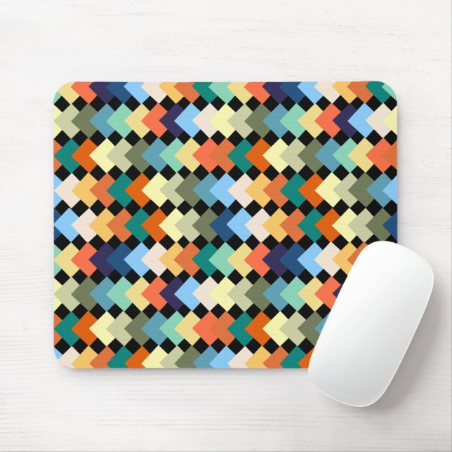 Light Coloured Diamonds Mouse Pad (With Mouse)