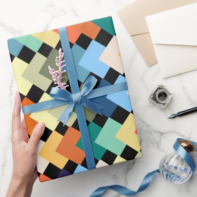 Light Coloured Diamonds  Wrapping Paper (Gifting)