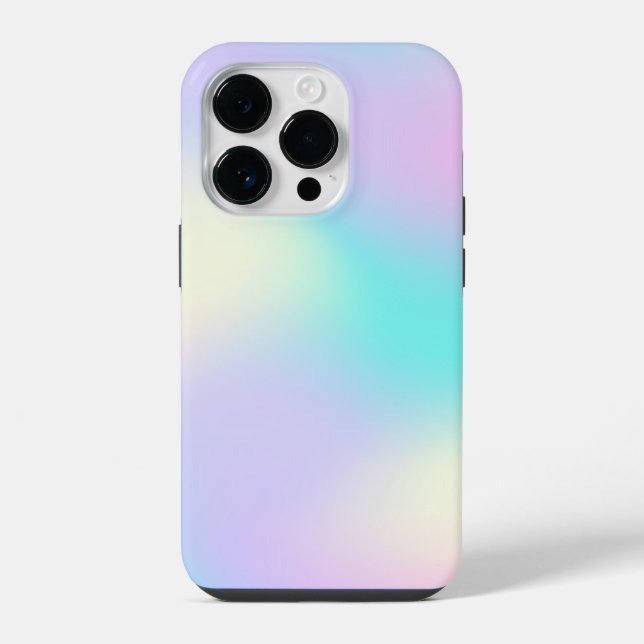 Light colours holographic background iPhone case (Back)