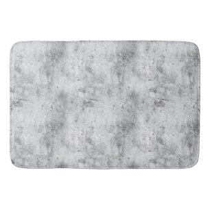 Light Concrete Plaster Texture with Distress Bath Mat